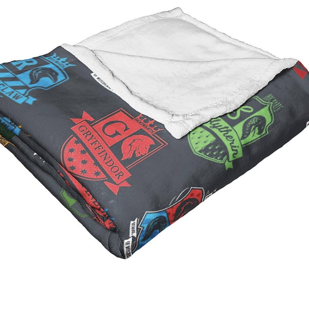 Harry Potter Houses of Wizards Throw Blanket
